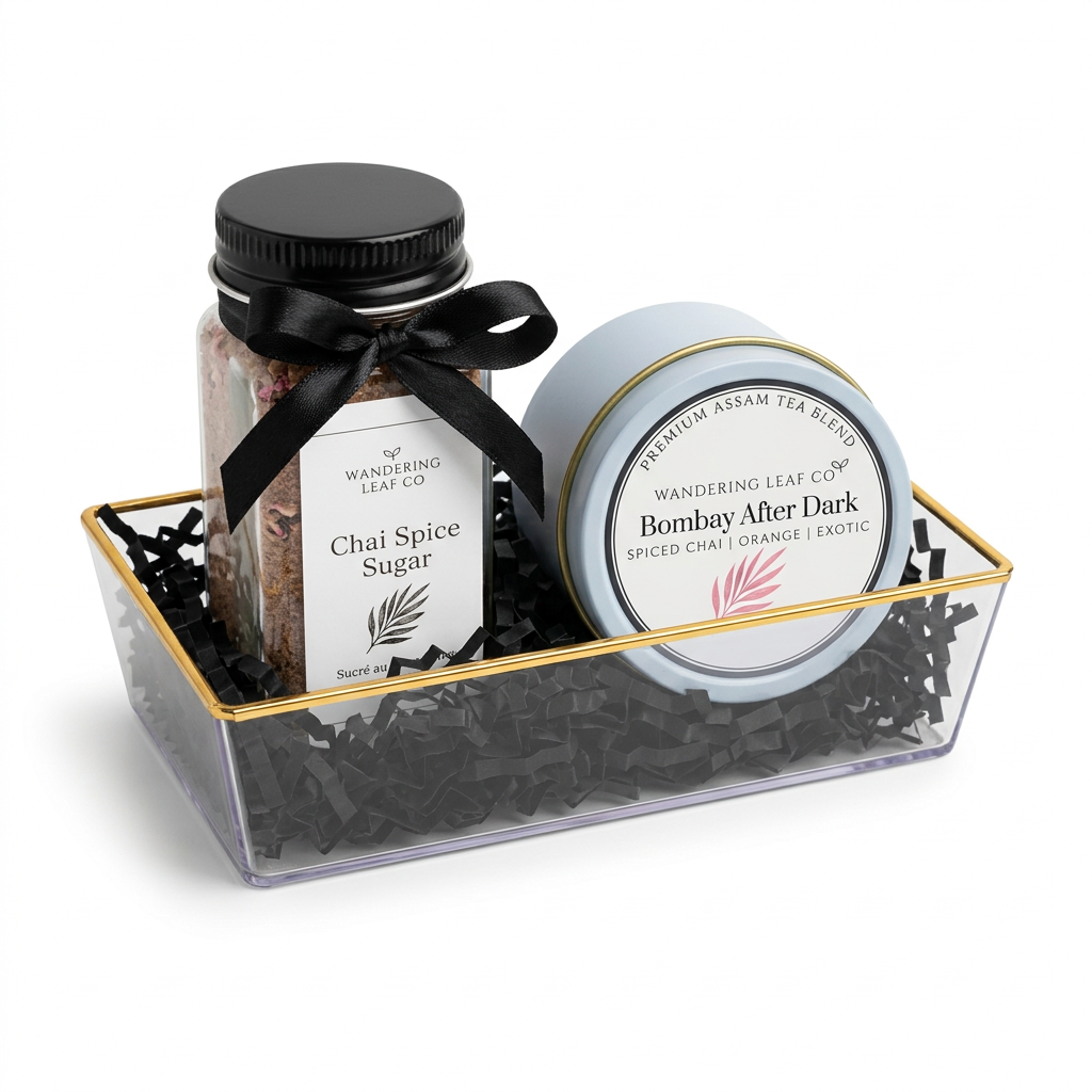 Chai lovers tea and sugar set
