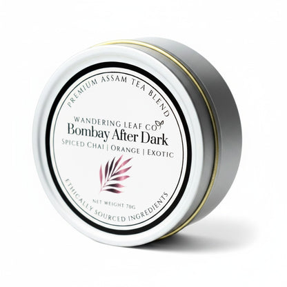 Bombay After Dark loose-leaf tea styled with warming chai spices