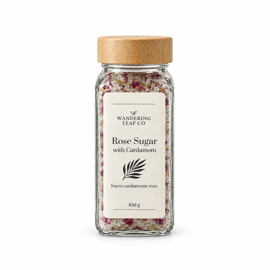 Rose Sugar with Cardamom front